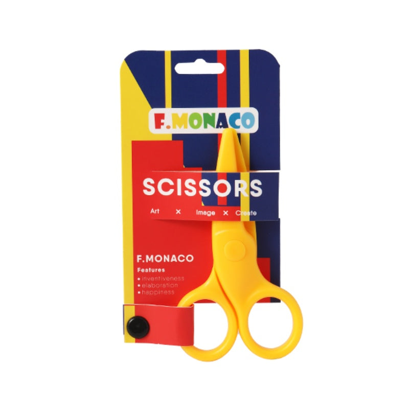 FLOWER MONACO KID'S PLASTIC SCISSORS (moq 6)